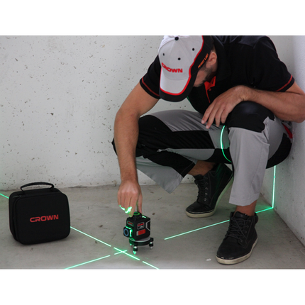 ليفيل ليزر 12 خط  لون أخضر مع ريموت كراون | CT44088-R TB