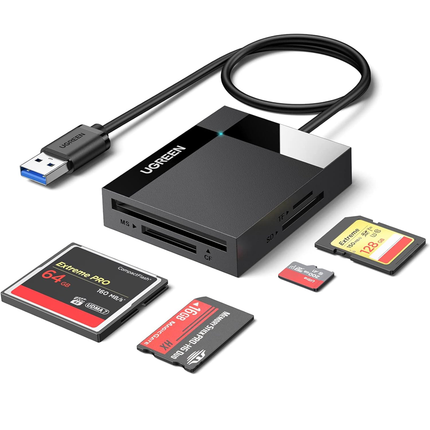 قارئ بطاقات UGREEN 4 في 1 USB 3.0 SD/TF / 30333