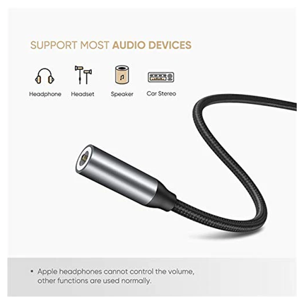 محول UGREEN من USB-C إلى مقبس سماعة رأس 3.5 ملم / 30632