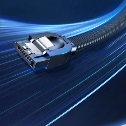 كابل بيانات UGREEN بزاوية SATA 3 بطول 0.5 متر (أسود) /30797