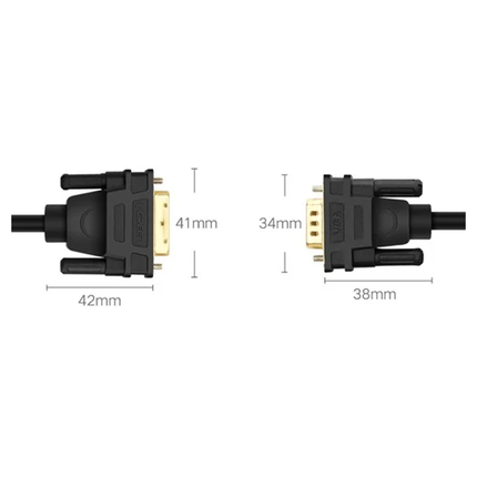 UGREEN DVI (24+1) Male to VGA Male Cable 1.5m | 30838