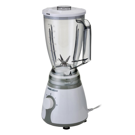 خلاط بلاستيك بقوة 300 واط سعة 1.5 لتر بـ 6 شفرات ماركة Black & Decker