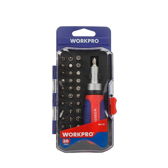 طقم مفكات براغي WORKPRO (٣٨ قطعة) | WP200517