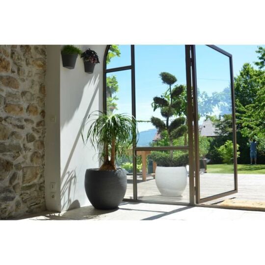 قوار نباتات إيدا - رمادي 46 لتر 50*45 سم