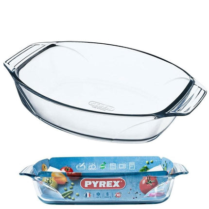 Pyrex rectangular glass bowl - 35 x 24 cm