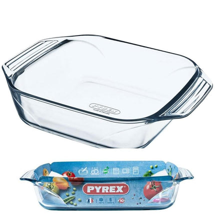 Pyrex rectangular glass bowl - 29 x 23 cm