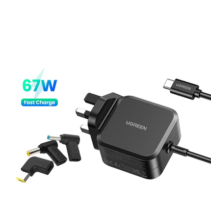 محول طاقة UGREEN USB-C 67W PD GaN Tech / 35063