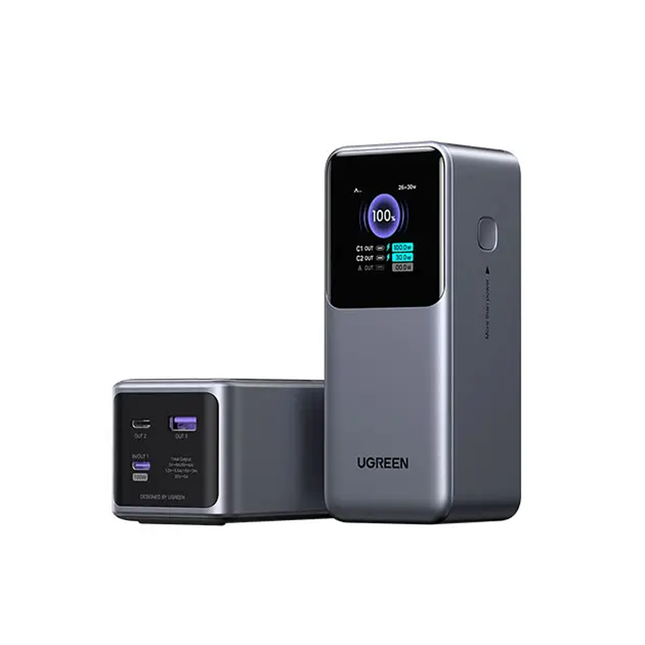 شاحن يو جي غرين نيكسود بسعة 20000 مللي أمبير وقوة 130 واط بثلاثة منافذ USB-C / 35524B
