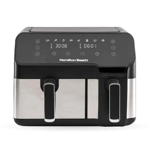 قلاية هوائية AirFryer مزدوجة سعة 8.5 لتر تتيح لك طهي الطعام بدهون اقل ماركة Hamilton Beach