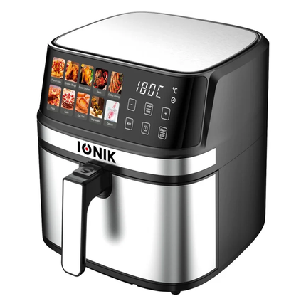 قلاية هوائية AIRFRYER سعة 8 لتر بقوة 1700 واط مصممة بـ شاشة لمس LED ماركة IONIK