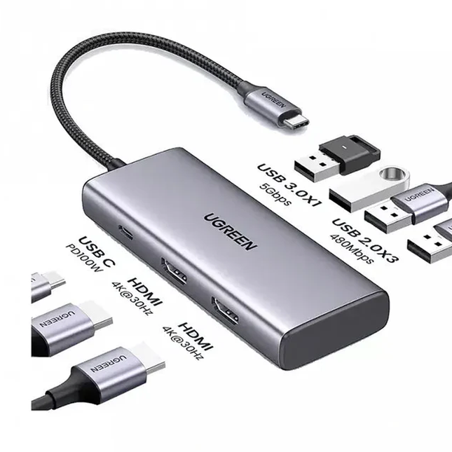 محول متعدد الوظائف 7 في 1 | UGREEN 35897