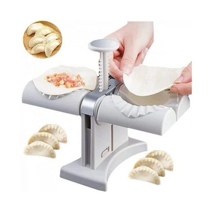 2-in-1 Samosa and Pastry Making Machine, Double Mold / Gray