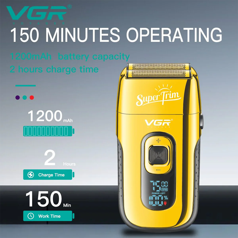 ماكينة حلاقة بشفرتين مزدوجتين من الستانلس ستيل لحلاقة وتشذيب الذقن - VGR | VGR ماكينة حلاقة بشفرتين مزدوجتين من الستانلس ستيل لحلاقة وتشذيب الذقن - VGR | VGR