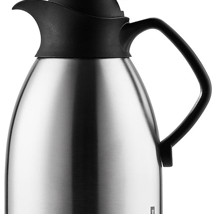 تيرموس سعة 1 لتر من Helios Enduro Push - ستيل وأسود