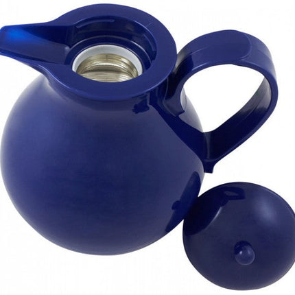 تيرموس بمصفاة سعة 1 لتر من Helios Nostalgie - أزرق داكن