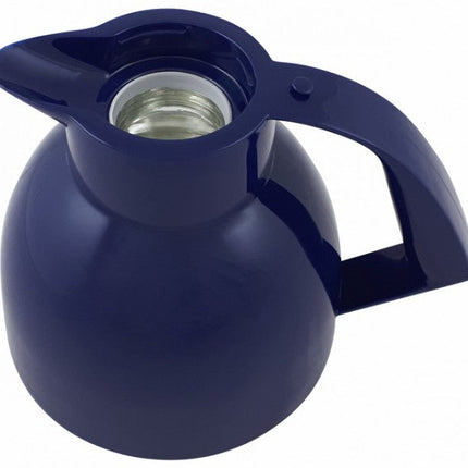 تيرموس سعة 1 لتر من Helios Day-Push - أزرق داكن