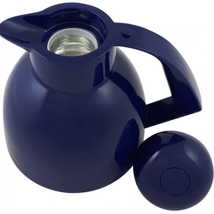 تيرموس سعة 1 لتر من Helios Day-Push - أزرق داكن