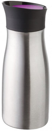 مطرة مشروبات سعة 400 مل من Helios Click N Drink - ستيل وبنفسجي