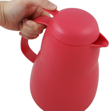 تيرموس سعة 1 لتر من Helios Zeo - زهري مائل للأحمر