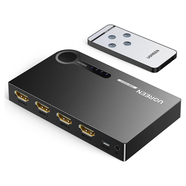 محول HDMI 4K من UGREEN، 3 منافذ HDMI / 40234