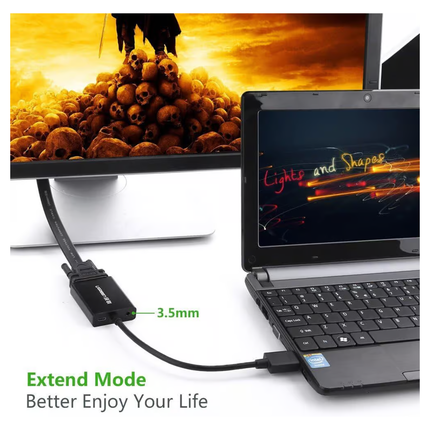 UGREEN HDMI to VGA + HDMI Converter-MM102