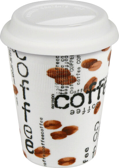 كوب مشروبات ساخنة سعة 380 مل من Konitz بتصميم Coffee Collage