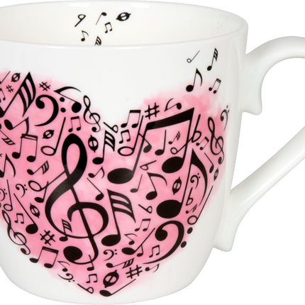 كوب قهوة 425 مل من Konitz - أبيض وزهري