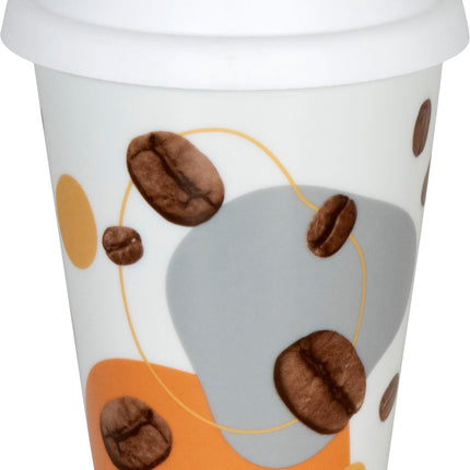 كوب قهوة بغطاء 380 مل من Konitz - ألوان متعددة