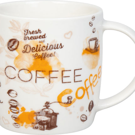 كوب قهوة 400 مل من Konitz - أبيض وبني