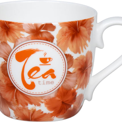 كوب قهوة 425 مل من Konitz - أبيض وبرتقالي