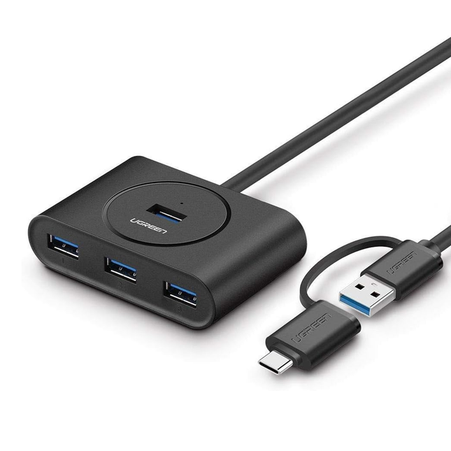 موزع بعدة منافذ من يوجرين |UGREEN USB 3.0 Hub with USB-C Port 1m | 40850