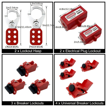 شنتة اقفال لوتو للصيانة المصانع 4اقفال