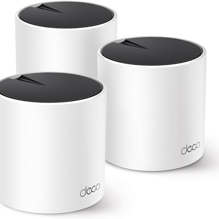 نظام Deco X55 / AX3000 لشبكة WiFi 6 للمنزل بالكامل (عبوة من 3 قطع)
