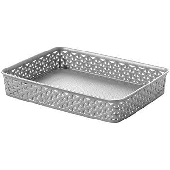 Craver rectangular plastic basket
