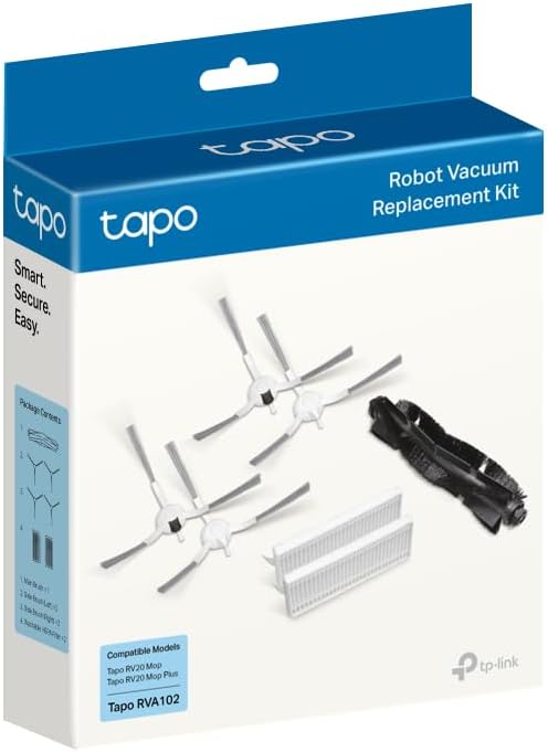 طقم استبدال المكنسة الكهربائية الروبوتية Tapo RVA102 | Tapo طقم استبدال المكنسة الكهربائية الروبوتية Tapo RVA102 | Tapo