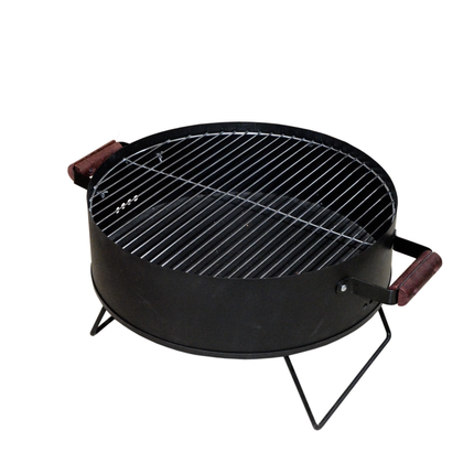 منقل شواء باربكيو محمول على الفحم مقاس 45 سم للحدائق والرحلات