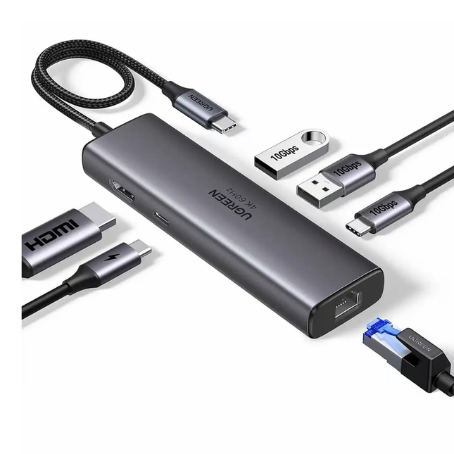 موزع تايب سي متعدد الوظائف 6 في 1 | UGREEN 45000