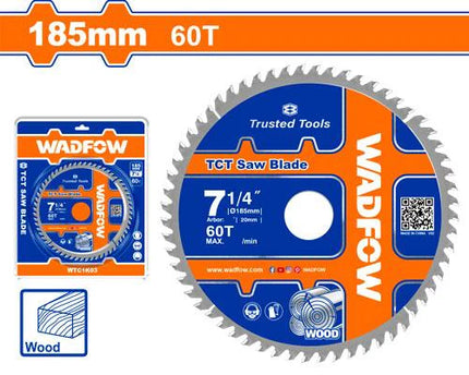 اسطوانة قص خشب 185mm 60T وادفو  WTC1K03  -عمان هاردوير
