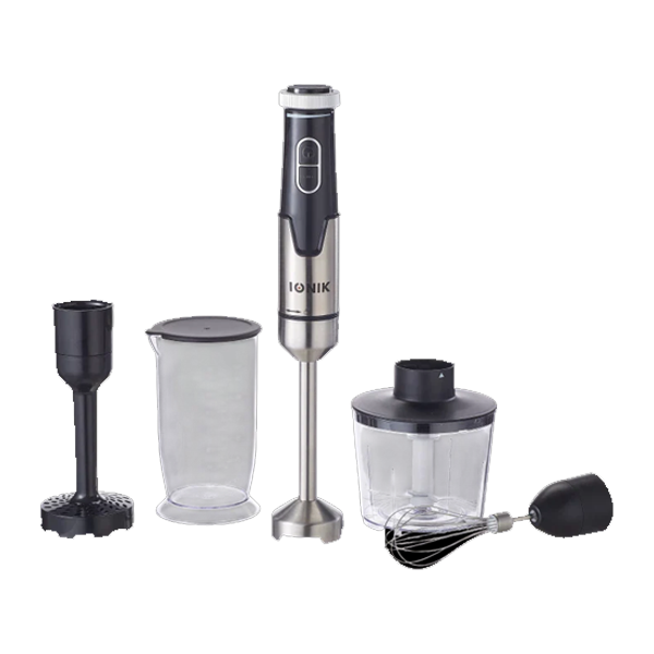 هاند بلندر يدوي 4 بـ 1 بشفرات من الفولاذ المقاوم للصدأ قوة 1500 واط ماركة IONIK