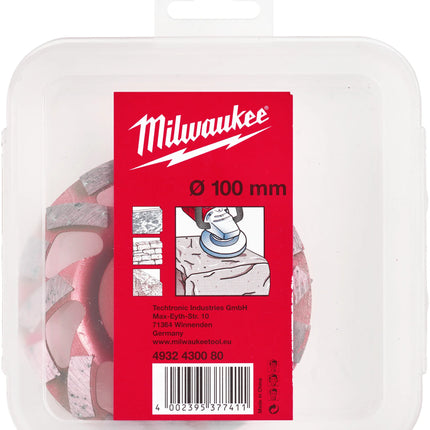 دسك جلخ وحف الباطون Milwaukee Speed Cross Diamond SDCWU مقاس 100 مم