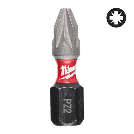 راسيات مفك Shockwave PZ2 بطول 25 مم (قطعتان)
