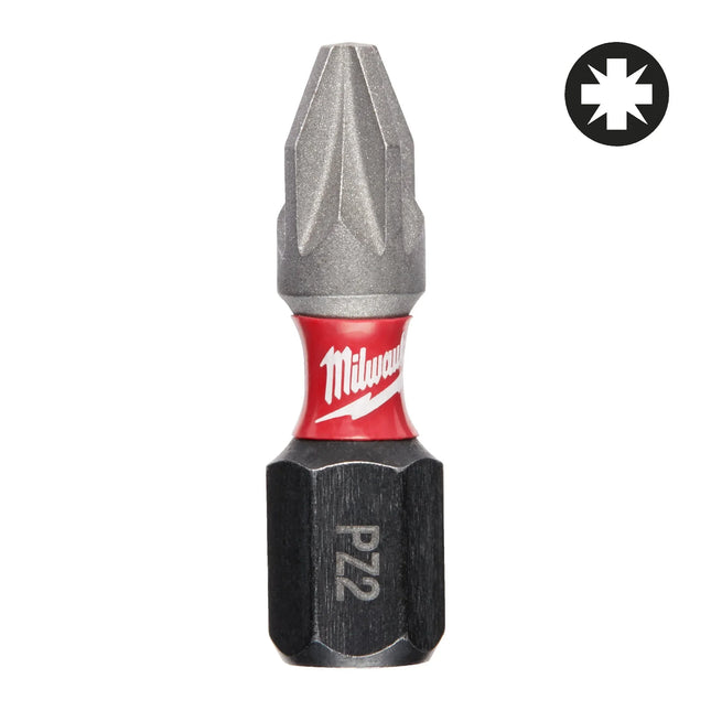 راسيات مفك Shockwave PZ2 بطول 25 مم (قطعتان)