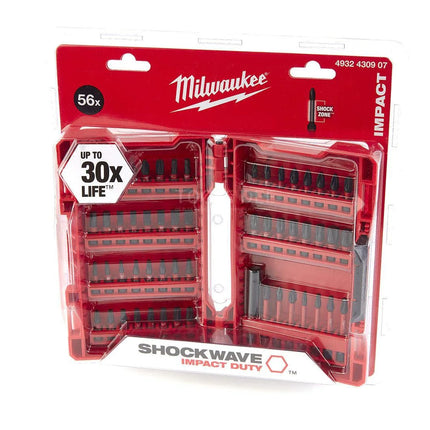 طقم لقم عدد 56 حبه متعدد الاشكال Milwaukee SHOCKWAVE IMPACT DUTY