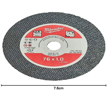 دسك قص حديد 3 انش PRO+ SCS 41 / 76 × 1 × 10 مم من Milwaukee