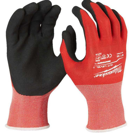 كفوف Milwaukee ضد القطع مستوى 1 قياس  8/M - عدد 12