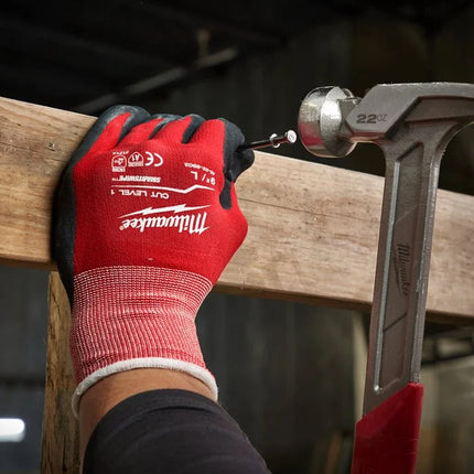 كفوف Milwaukee ضد القطع مستوى 1 قياس  8/M - عدد 12