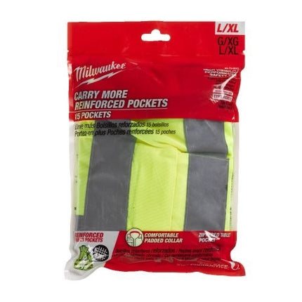 فست Milwaukee Premium عالية الوضوح باللون الأصفر - مقاس L/XL