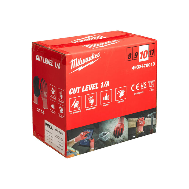 كفوف حماية Milwaukee Bulk Cut A - مقاس 10/XL