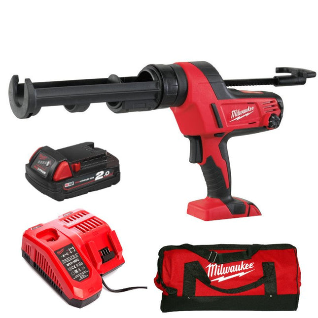 C18PCG/310C-201B فرد سيليكون شحن 18 فولت سعة 310 ملم مع بطاريه 2 امبير وشاحن Milwaukee