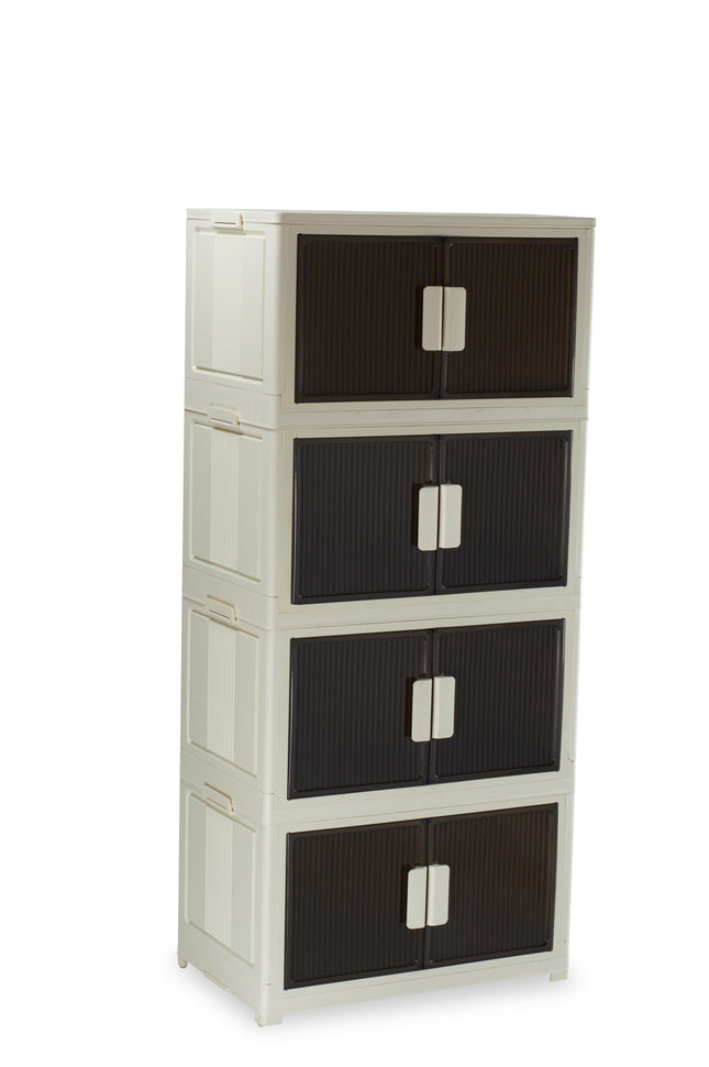 خزانة كريستال رباعي بلاستيكية قابلة للطي لتنظيم سهل - من سامبا